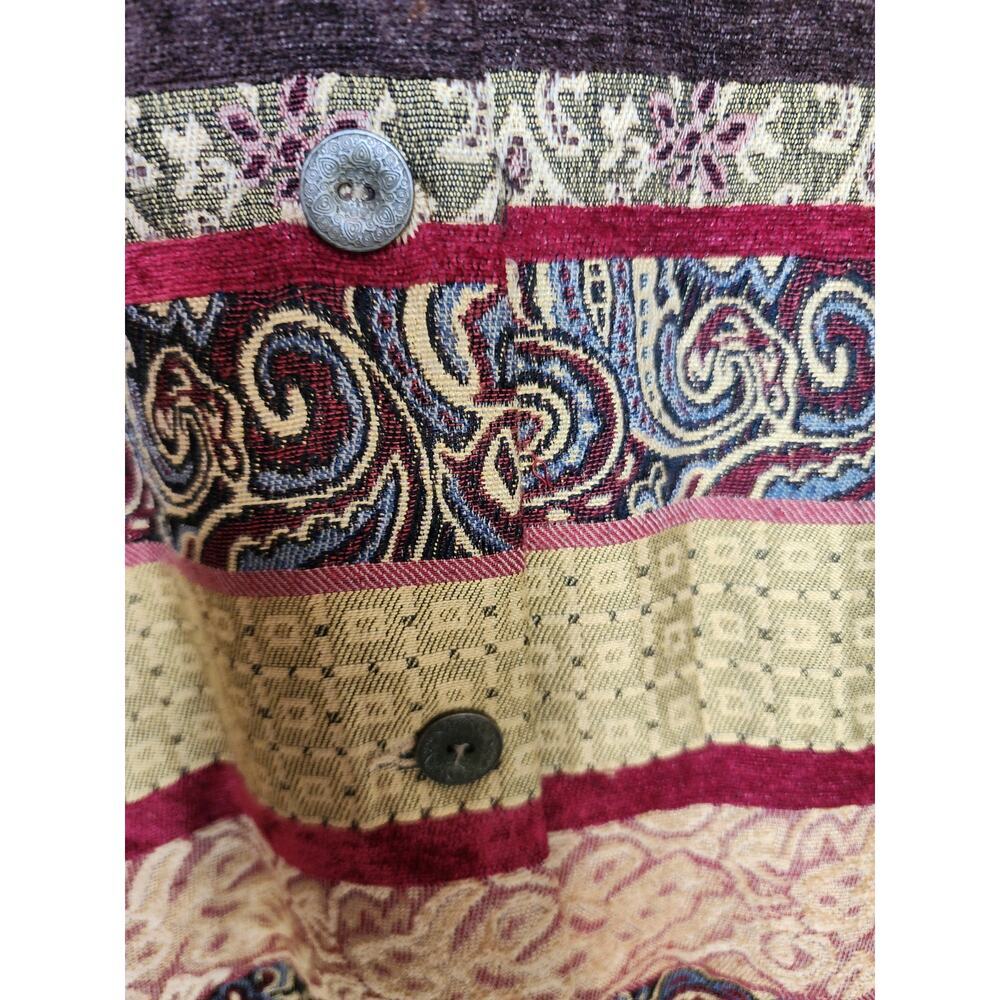Alfred Dunner Women's Size 20W Multicolor Paisley Button Up Collared Blazer - Picture 4 of 6